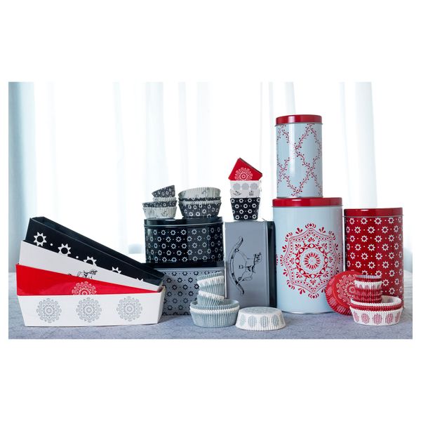 Набор емкостей, 3 штуки ВИНТЕР 2015, различные орнаменты черный, серый - схема-чертеж с размерами