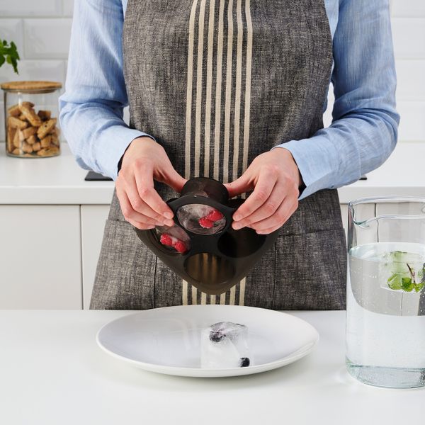 Формочка для льда, черный IKEA LUFTTÄT ЛУФТТЭТ 405.099.87 - схема-чертеж с размерами