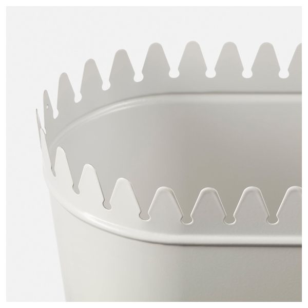 Кашпо ВИНТЕР 2018, овал белый (10.5 см) - схема-чертеж с размерами