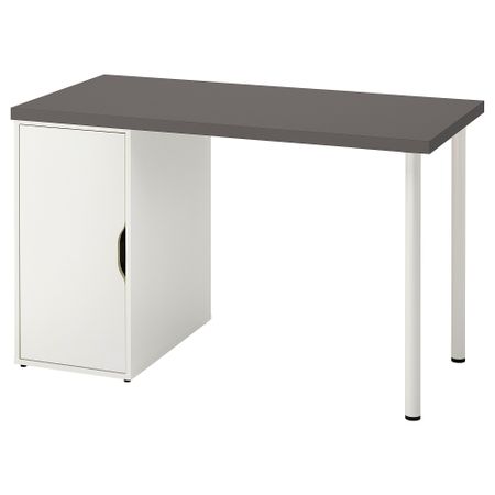 Письменный стол, 120x60 см, темно-серый-белый IKEA ALEX АЛЕКС, LAGKAPTEN ЛАГКАПТЕН 495.214.33