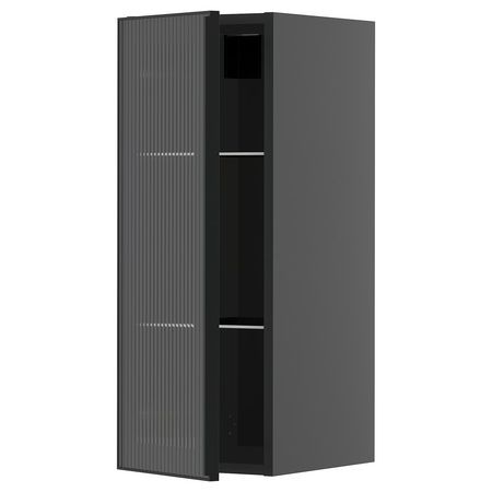 METOD Навесной шкаф/полки/стеклян дверца