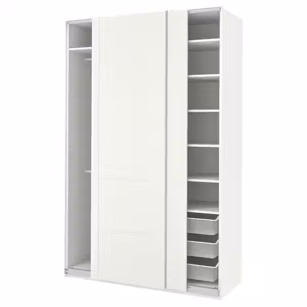 PAX / BERGSBO Гардероб - белый/белый 150x66x236 см - фото 1