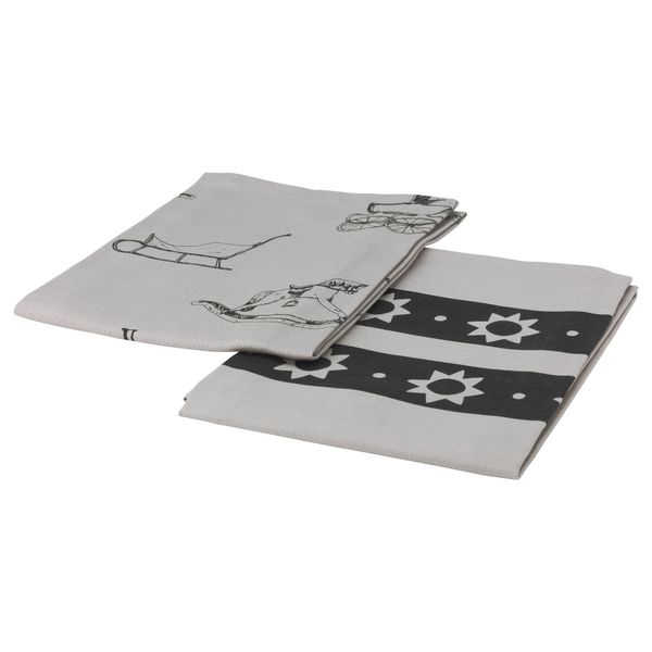 Полотенце кухонное ВИНТЕР 2015, серый, черный (50x70 см) - схема-чертеж с размерами