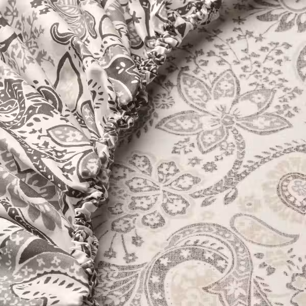 RODGERSIA РОДГЕРСИЯ Простыня натяжная - серый/белый 180x200 см - фото 2