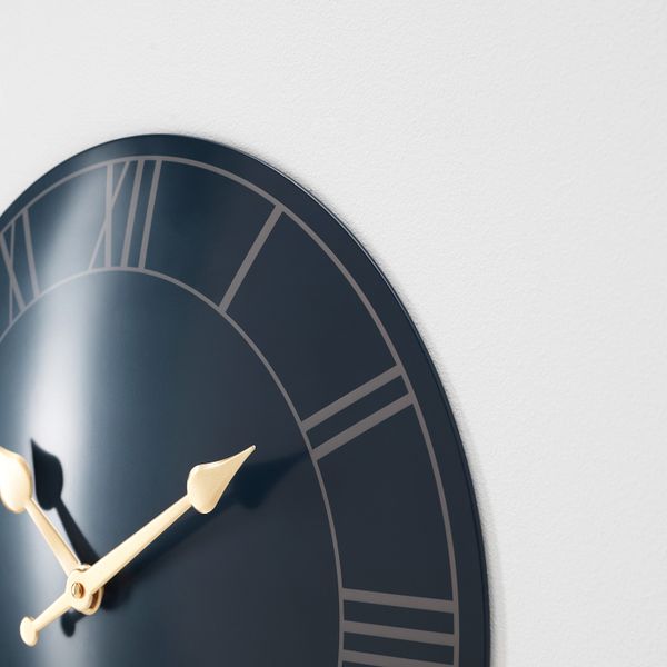 Настенные часы, темно-синий, 45 см IKEA ПОЛЛЕТТ 403.578.75 - схема-чертеж с размерами