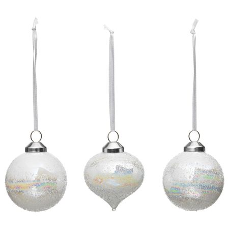Подвесные украшения, 3 предмета ВИНТЕР 2017, стекло, различные модели