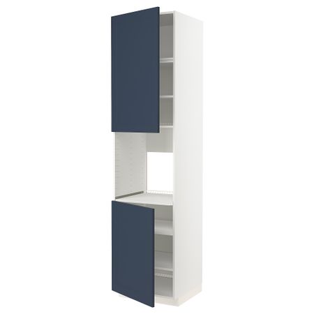 Высокий шкаф для духовки, 2 дверцы, полки IKEA METOD МЕТОД 794.660.29