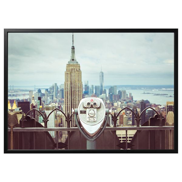 Картина с рамой, Смотровая площадка, черный 140x100 см IKEA БЬЁРКСТА 392.978.30 - фото 1