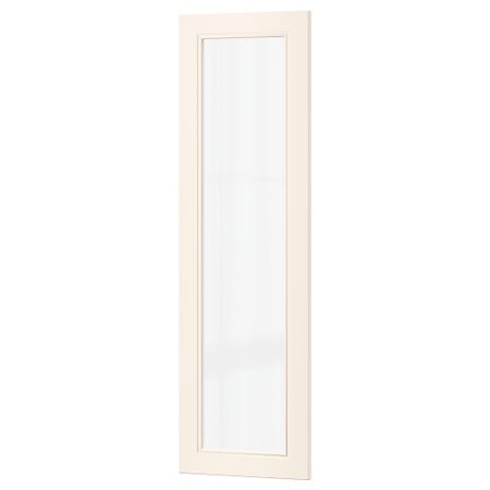 Стеклянная дверь ХИТАРП, белый с оттенком