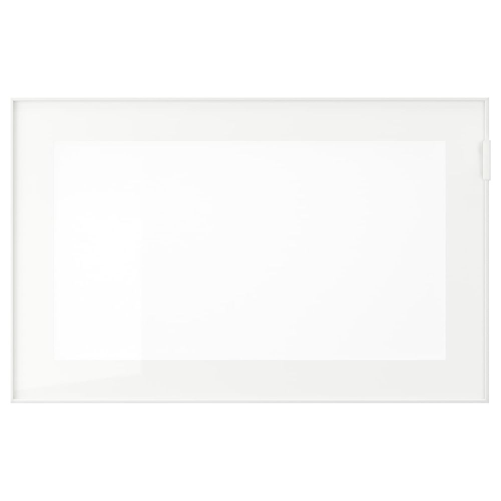 Стеклянная дверь, белый, матовое стекло 60x38 см IKEA GLASSVIK ГЛАССВИК 203.839.55 - фото 1