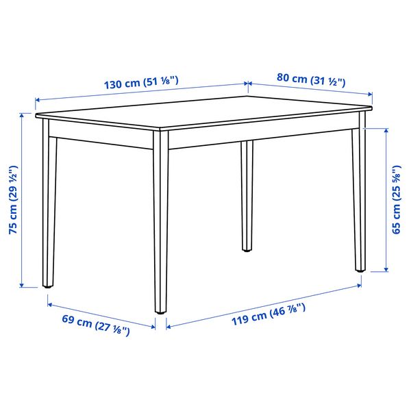 IKEA, дополнительный ракурс - схема-чертеж с размерами