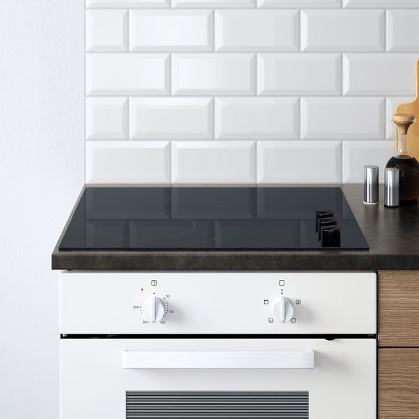 Напольный шкаф с дверцами и ящиком, под дерево/серый 180 см IKEA KNOXHULT КНОКСХУЛЬТ 403.485.60 - фото 3