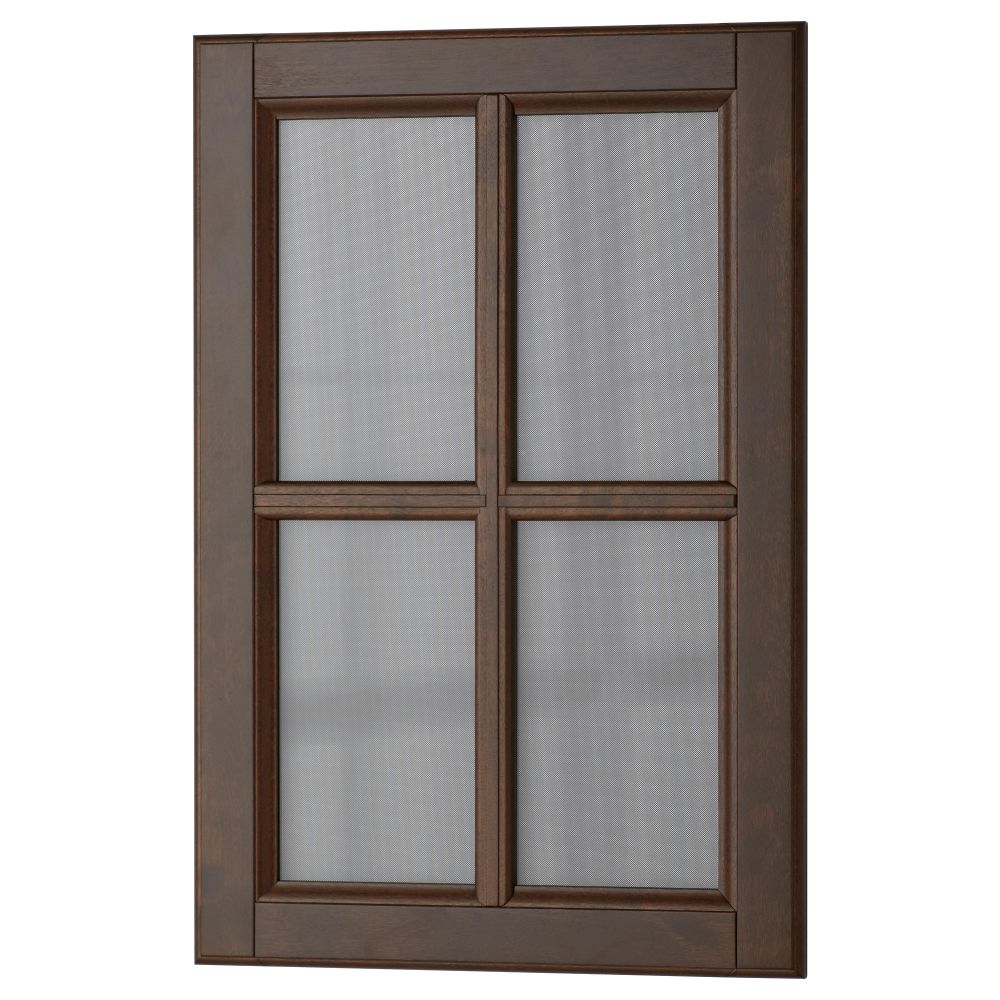 Стеклянная дверь ДАЛАРНА, темно-коричневый - схема-чертеж с размерами