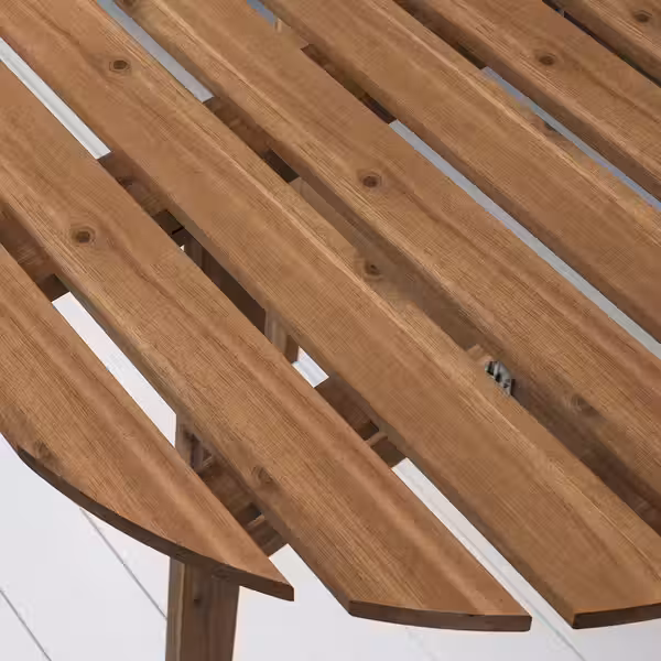 ASKHOLMEN Стол+2 складных стула, д/сада - темно-коричневый/Kuddarna светлый серо-бежевый 70x44 см - фото 3