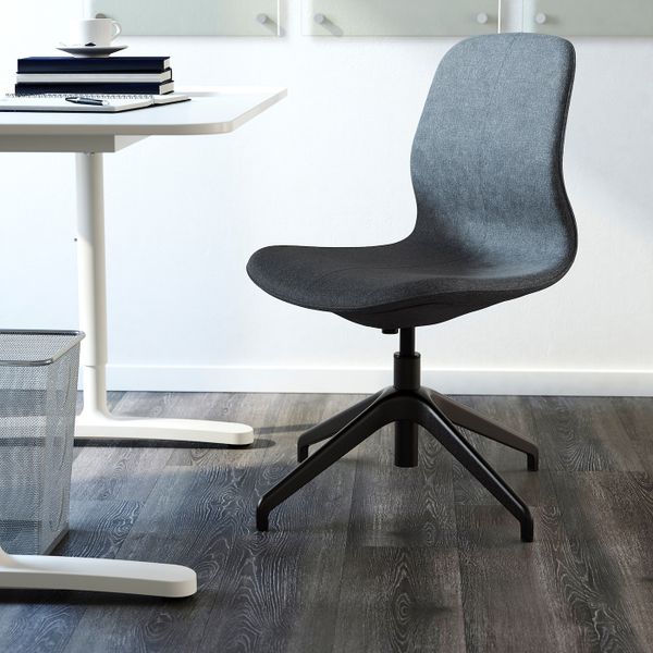 Конференц-стул, Гуннаред синий/черный IKEA LÅNGFJÄLL ЛОНГФЬЕЛЛЬ 192.097.97 - фото 2