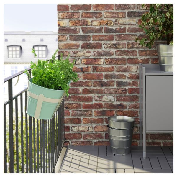 Ящик для цветов с держателем СОККЕР, д/дома/улицы, светло-зеленый (51x19 см) - фото 3