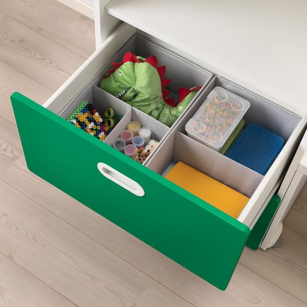 Комбинация для хранения, белый/зеленый 300x50x128 см IKEA СТУВА / ФРИТИДС 792.672.61 - фото 4