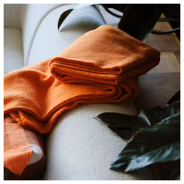 STOCKHOLM 2025 СТОКГОЛЬМ 2025 Плед - ярко-оранжевый 150x200 см - фото 2