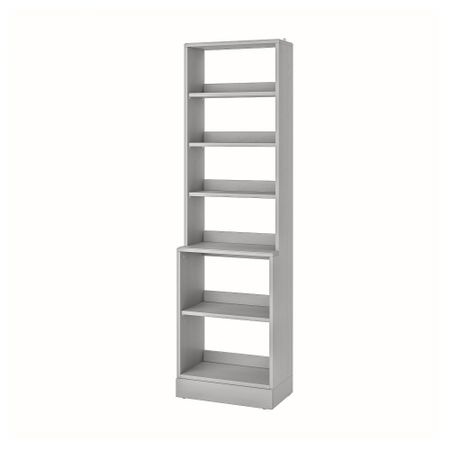 Стеллаж с цоколем, 61x37x212 см, серый IKEA HAVSTA ХАВСТА 404.151.92