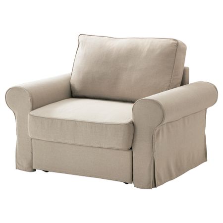 Кресло-кровать БАККАБРУ / МАРИЕБЮ, Рисане неокрашенный