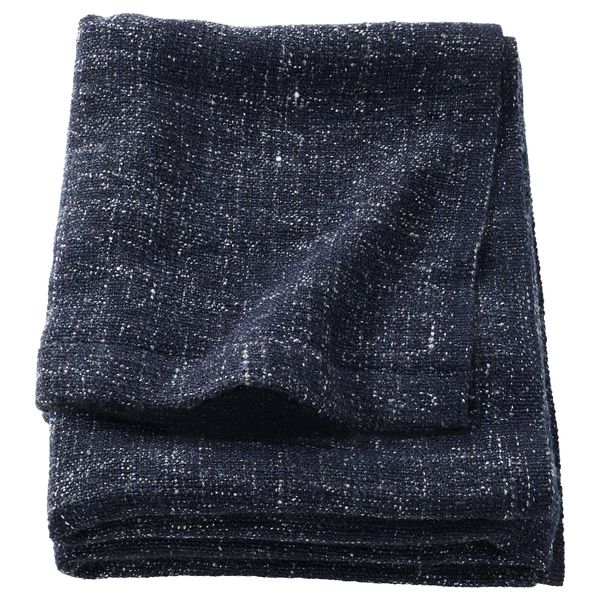 Плед ГУРЛИ, черно-синий (120x180 см) - схема-чертеж с размерами