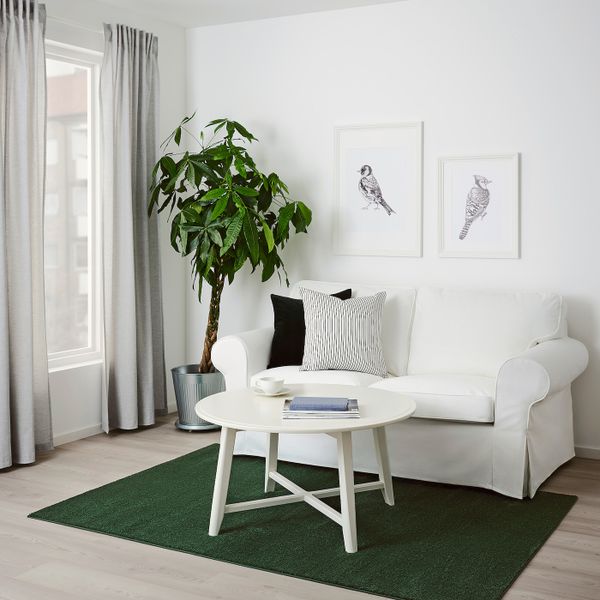 Ковер, короткий ворс, темно-зеленый 133x195 см IKEA SPORUP СПОРУП 804.534.36 - фото 3