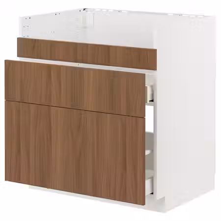 METOD / MAXIMERA Напол шк д/мойки ХАВСЕН/3фасада/2ящ