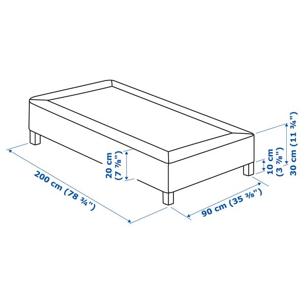 IKEA, дополнительный ракурс - схема-чертеж с размерами