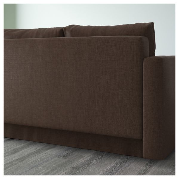 Диван-кровать 3-местный ФРИХЕТЭН, Шифтебу коричневый - фото 6