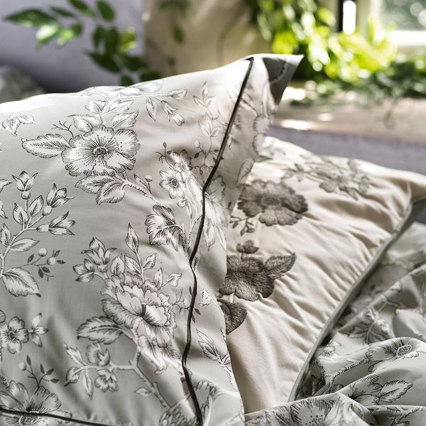 Пододеяльник и 2 наволочки, светло-серый, белый 200x200/50x70 см IKEA PRAKTBRÄCKA ПРАКТБРЭККА 604.496.95 - фото 3