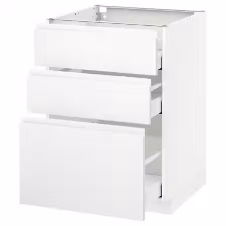 METOD / MAXIMERA Напольный шкаф с 3 ящиками