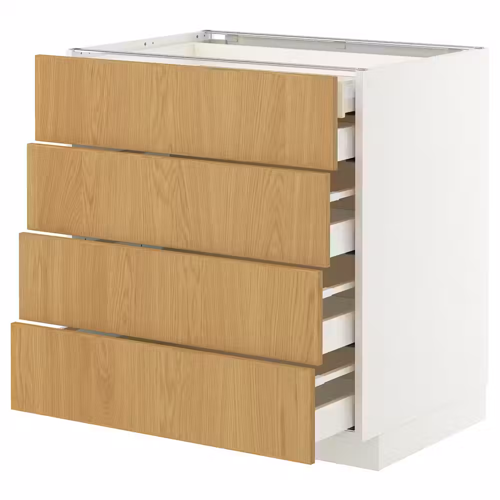 METOD / MAXIMERA Напольный шкаф 4фасада/2нзк/3срд ящ - фото 1