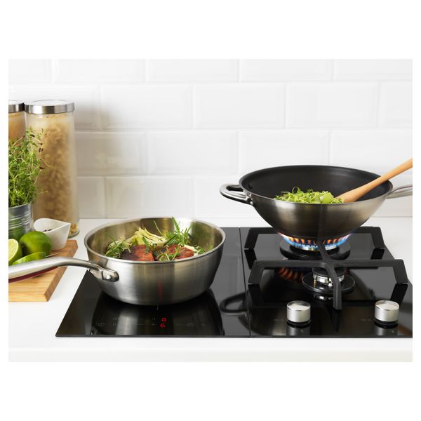 Газовая панель "домино", 2 конфорки, черный, 29 см IKEA МЁЙЛИГ 402.371.52 - схема-чертеж с размерами