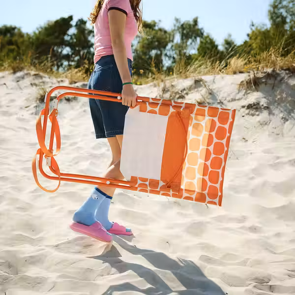 STRANDÖN СТРАНДЁН Пляжный стул - ярко-оранжевый - фото 3