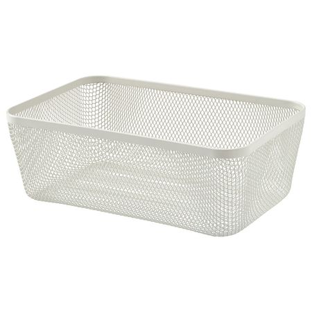 IKEA 365+ Корзина для хранения продуктов - металлический/белый 30x20x11 см