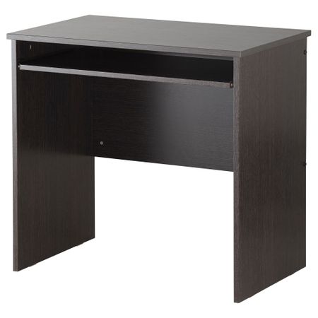 Стол для компьютера ТОДАЛЕН, черно-коричневый (80 см)
