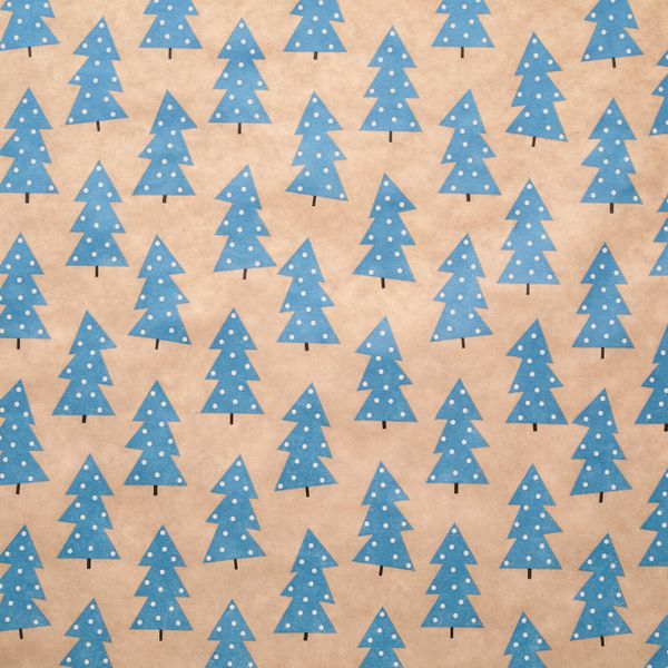 Рулон оберточной бумаги, синий, естественный/бежевый с рисунком, 3x0.7 м/2.10 м²x3 шт IKEA ВИНТЕР 2019 204.343.80 - схема-чертеж с размерами