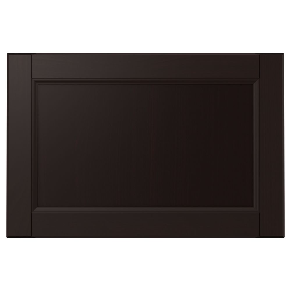 Фронтальная панель ящика ЛАКСАРБИ, черно-коричневый - схема-чертеж с размерами