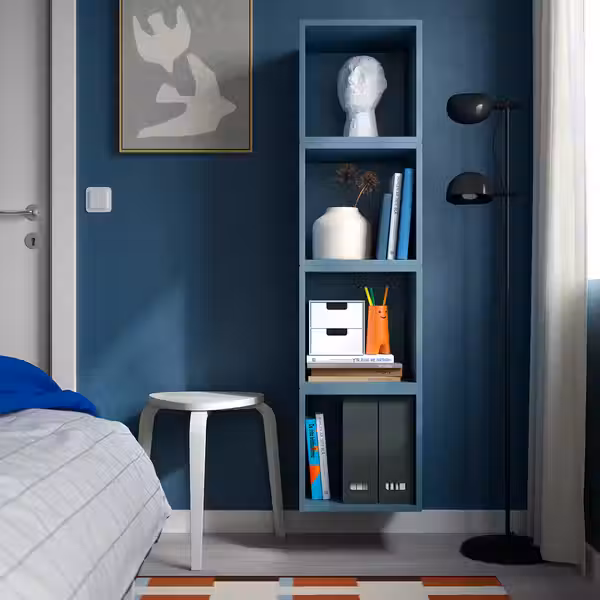 EKET Комбинация д/хранения - серо-синий темный 140x35x35 см - фото 3