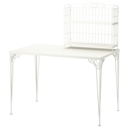 Стол с дополнительным модулем ФАЛЬКХОЙДЕН, белый (110x65 см)