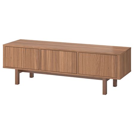 Тумба под ТВ, шпон грецкого ореха 160x40x50 см IKEA STOCKHOLM СТОКГОЛЬМ 603.834.25