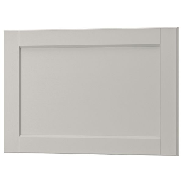 Фронтальная панель ящика ЛЕРХЮТТАН, светло-серый - схема-чертеж с размерами