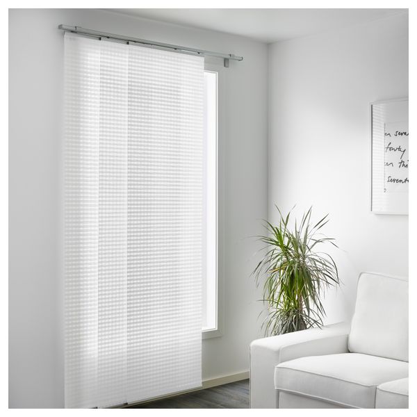 Узкая гардина ИНГА-МАЙ, белый (60x300 см) - схема-чертеж с размерами