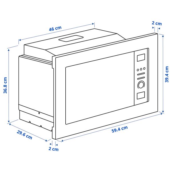 IKEA, дополнительный ракурс - схема-чертеж с размерами