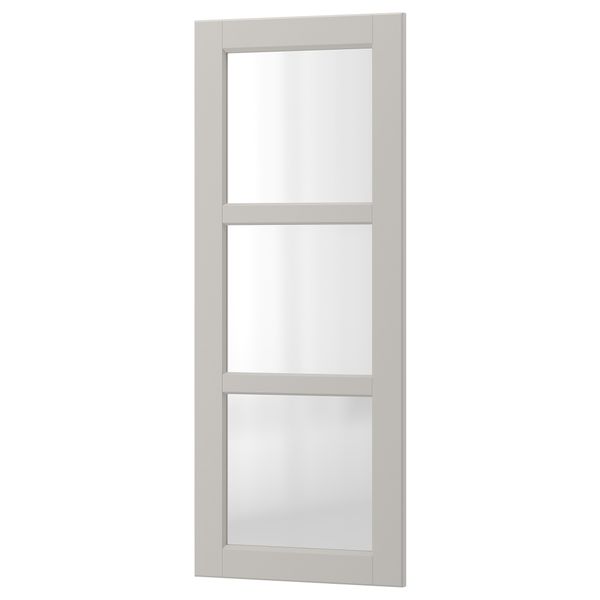 Стеклянная дверь ЛЕРХЮТТАН, светло-серый - схема-чертеж с размерами