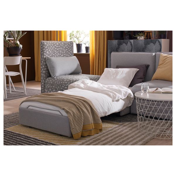 Плед ОРМХАССЕЛЬ, желтый, серый (120x180 см) - схема-чертеж с размерами