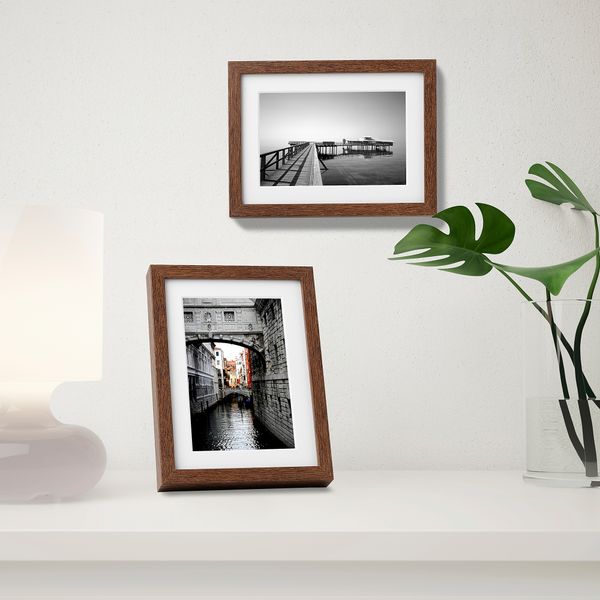 Рама, 13x18 см, классический коричневый IKEA HOVSTA ХОВСТА 103.657.54 - схема-чертеж с размерами