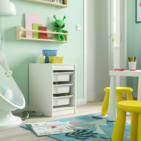 TROFAST Комбинация д/хранения+контейнеры - белый/белый 34x44x56 см - фото 2