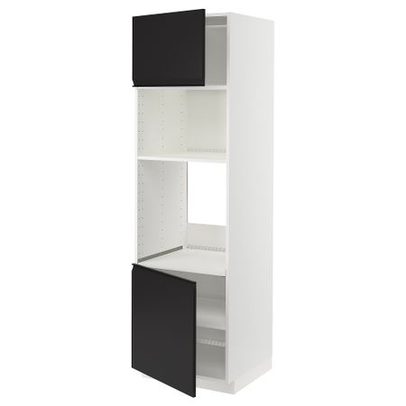 Высокий шкаф для духовки, СВЧ, 2 дверцы, полки IKEA METOD МЕТОД 694.932.50