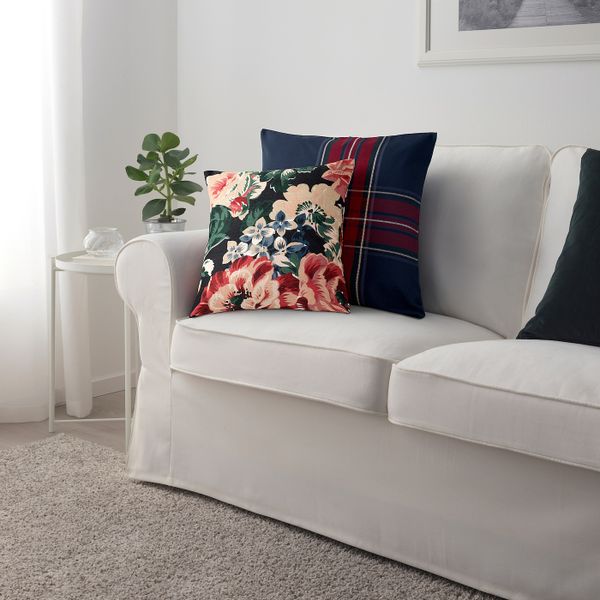 Чехол на подушку, черный/разноцветный 40x40 см IKEA LEIKNY ЛЕЙКНИ 205.086.63 - фото 7